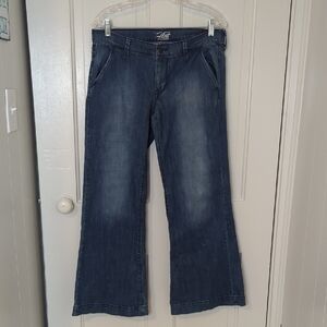 Old Navy Dark Blue Wide Leg Jeans